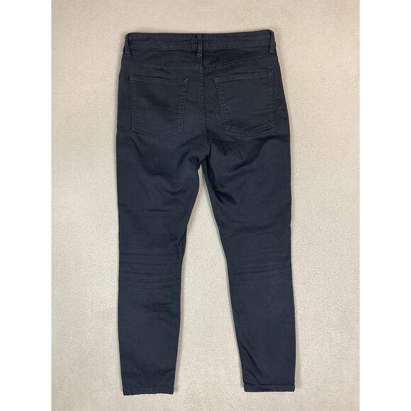 Acne‎ Studios Jeans Womens 29/30 Black Skinny 5 Pockets Mid Rise Stretch Denim - Picture 8 of 12